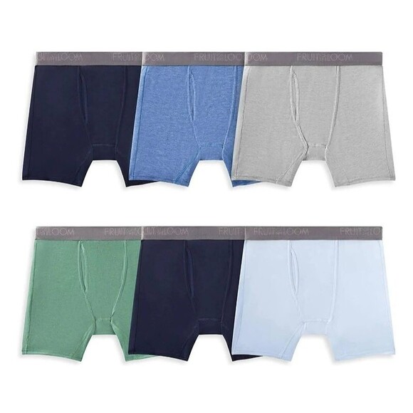 Fruit of the Loom Men's 360 Stretch Performance Boxer Briefs  NWT  6-pk  asst - Picture 5 of 10